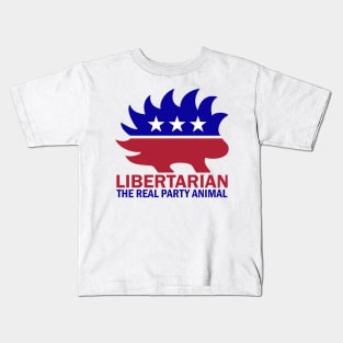 Libertarian - The Real Party Animal Kids T-Shirt